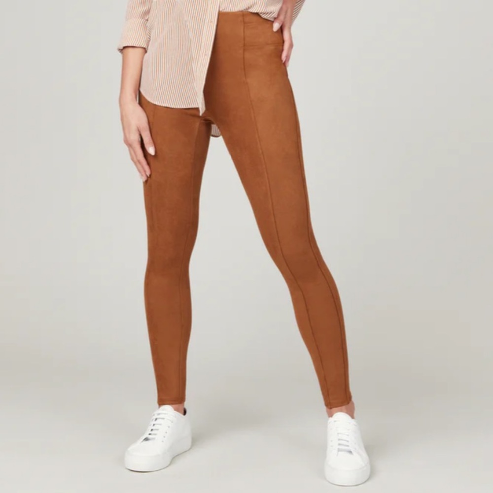 Spanx, Faux Suede Leggings, Size: Small, Color: Rich Caramel
